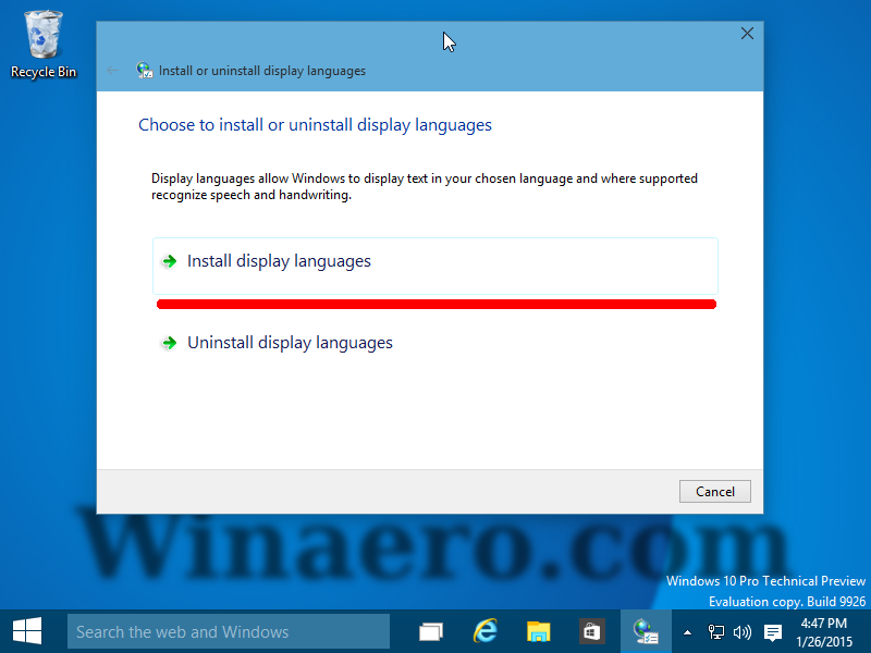 windows 10 language pack offline download